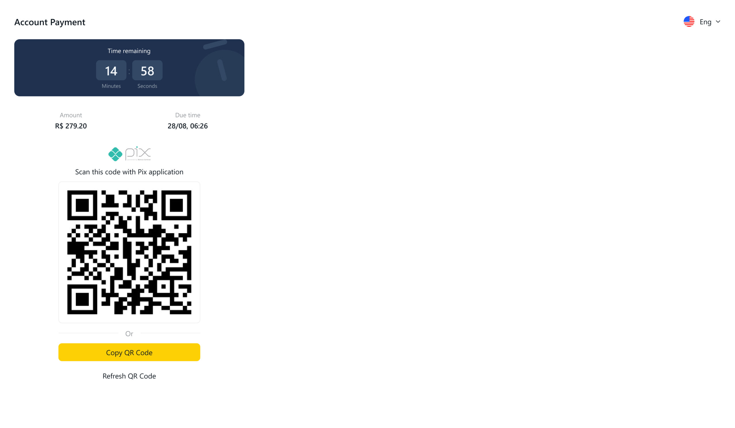 Pix QR 码